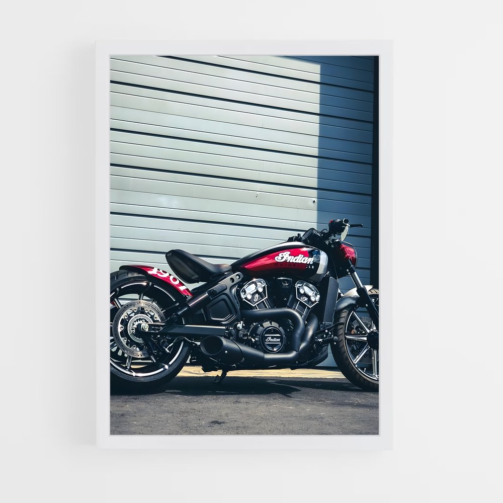 Poster Chrome et Carburant – affiche Indian Motorcycle (vue 3)